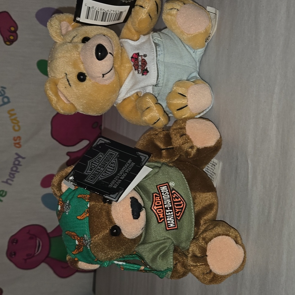 Vintage Harley-Davidson 1998 Biker Teddy Bear Set New With Tags - Picture 16 of 16